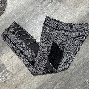 lululemon athletica Black and White Patterned Leggings